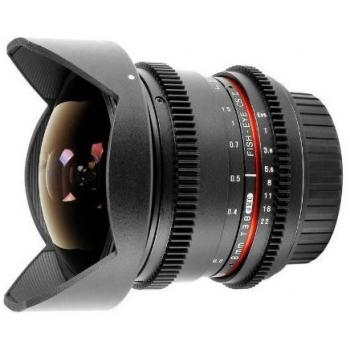 Samyang 8 mm T3.8 - Objetivo ojo de pez para Canon EOS V-DSLR, negro