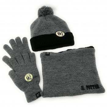 Harry Potter Set bufanda Beanie Gloves
