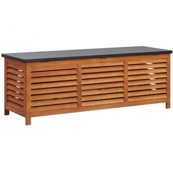 Eucalyptus Wood Garden Storage Bench 150x50x55 cm