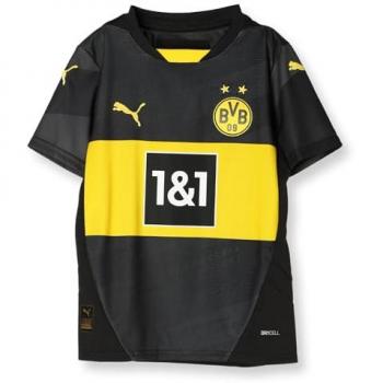 Camiseta de Manga Corta Replica Puma Segunda Equipación Borussia Dortmund BVB 2024-2025 para Niños