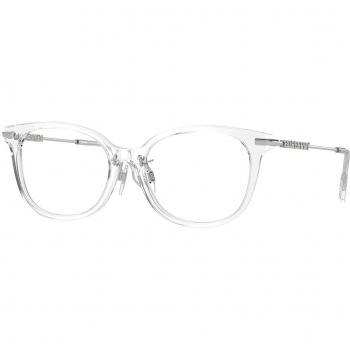 Burberry BE2391F Asian Fit 3024 Armazones para Mujer Cristal, Lentes Recetados Para Mujer Transparentes, Gafas Recetadas para Mujer Cristal, Ajuste Asiático Gafas Recetadas