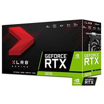PNY GeForce RTX 2070 XLR8 Gaming OC Twin Fan 8GB GDDR6 - Tarjeta Grã¡Fica