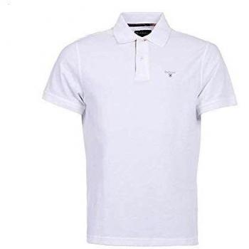 Barbour Tartan Pique Polo White White M