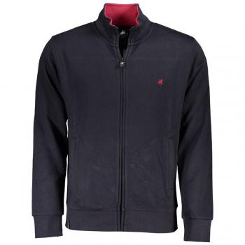 U.S. Polo Assn. Grand Polo Chic Long Sleeve Zippered Sweatshirt - XXL, Blue, Male, Embroidered, Zip-Up with Pockets