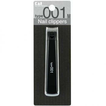 KAI 001 M Black Nail Clippers for Men, 19mm x 92mm