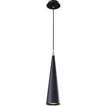 Lámpara Colgante Moderna Nevill de Metal Negro, 1 Luz GU10 40W