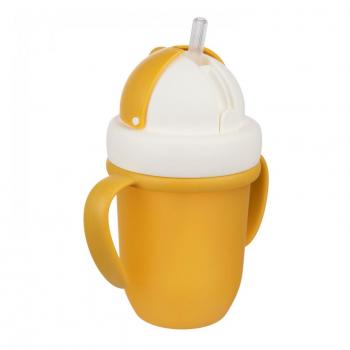 Canpol Babies Matt Cup with Straw 9+ Months Yellow 210 ml
