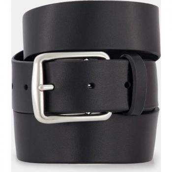 Polo Ralph Lauren - Cinturón de hombre de piel Saddle negro con caballo grabado