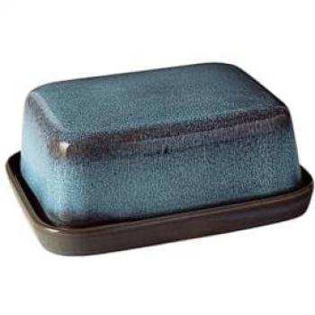Lave Glazed Butter Dish by Villeroy & Boch 15x12x6.5cm