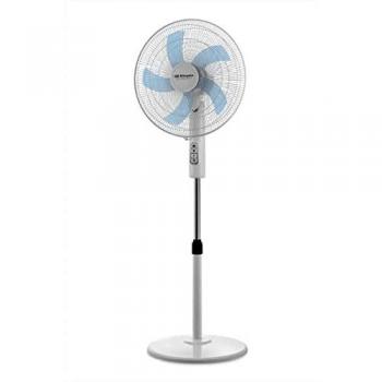 Orbegozo SF 1040 - Ventilador de pie, 3 velocidades, silencioso, cabezal oscilante multiorientable, altura regulable, 45 W, Blanco