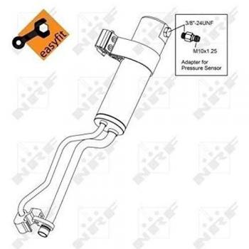 Filtro deshidratante de aire acondicionado EASY FIT NRF 33369 con adaptador y anillo de sellado R 134a