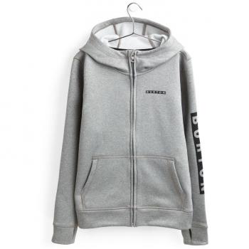 Sudadera con capucha Burton Oak Full Zip gris negro infantil - M