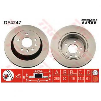 TRW Automotive AfterMarket DF4247 Brake Disc
