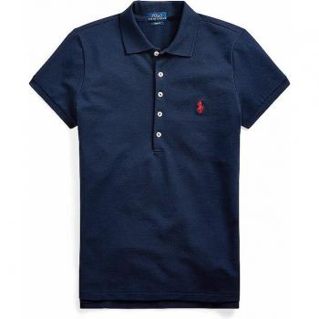Polo Ralph Lauren Women's Slim Fit Polo Shirt 'Julie' in Blue, Size M