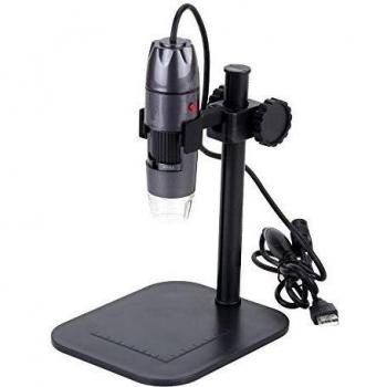 KKmoon 20-800X 8LED Digital USB Microscopio Enfocado Endoscopio Lupa con Soporte Ajustable Videocámara de 0.3MP