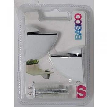 REI 2-BS.S.01 - Soporte Regulable 2 Uds Para Cristal De Espesor 3-12 Mm Blanco