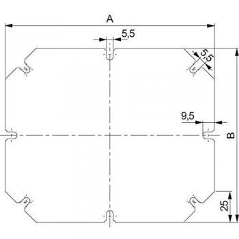 Schneider Electric NSYAMPM3429TB Metal Mounting Plate 275x325mm for Distribution Board