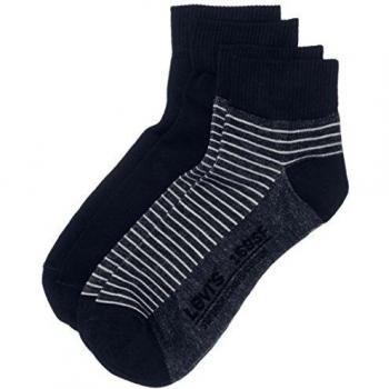 Levi's LEVIS 168SF MID CUT STRIPE 2P - Calcetines cortos para hombre, color blau