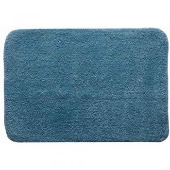 Alfombra de Baño Campus 50x70 cm Azul Medianoche, 16 mm de Altura, Rápido Secado, Antideslizante, Absorbente, Rectangular, 100% Algodón, Lavable