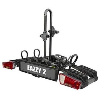BuzzRack 1040 - Portabicicletas trasero para 2 bicicletas, compatible con vehículos con enganche de remolque, fácil instalación y desmontaje, capacidad de carga hasta 60 kg, sistema de seguridad para las bicicletas,