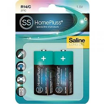 Pila salina homepluss r14c bl2 de 6 unidades