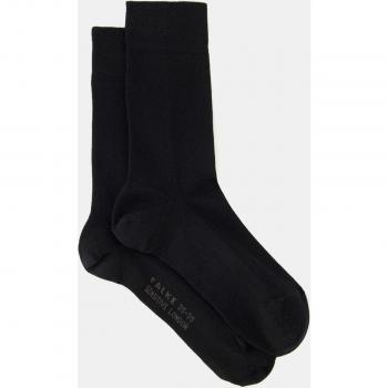 Falke Sensitive London Black Cotton Socks for Ladies - Size Small (35-38)