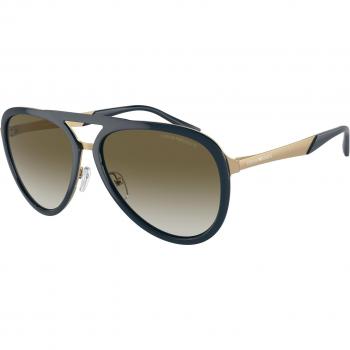 Emporio Armani EA2145 Col. 33598E Men's Pilot Sunglasses Green Size 59
