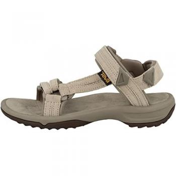 Sandalias de montaña para mujer Teva Terra Fi Lite Suede - Beige, cómodas y de alta calidad