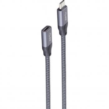 Shiverpeaks Basic-S Cable USB 3.2 Gen 2 (3.1 Gen 2), USB-C a USB-C, Longitud: 1,50 m, Color: Gris