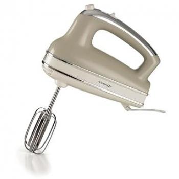 Batidora de Mano Vintage Ariete 1548, 450W, 5 Velocidades, Función Turbo, 2 Varillas, Beige