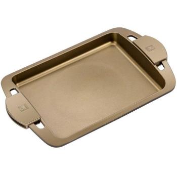 BRA Terra - Plancha Asador Liso de 40 cm con Asas de Silicona, Fabricada en Aluminio Fundido y Recubrimiento Antiadherente Teflon Select