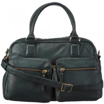 Marc O'Polo Accessories Marina Bowling Bag - Bolso de cuero mujer, color verde, talla 33x23x14 cm