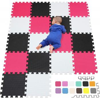 qqpp Alfombra Puzzle para Niños Bebe Infantil - Suelo de Goma EVA Suave. 18 Piezas