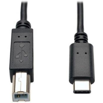 Cable USB 2.0 de Alta Velocidad Tripp Lite, Tipo B Macho a Tipo C Macho, 1.83 m (6 pies)