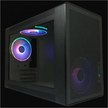 Caja de PC Compacta LC-Power Gaming 716MB - ARGB - Cristal Templado - Mini-ITX y mATX