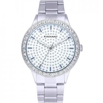 Radiant - Reloj de mujer Eclipse 43mm RA578204 de acero y correa plateada/gris
