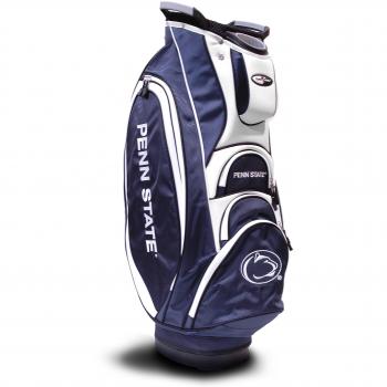 Team Golf NCAA Penn State Nittany Lions Victory Golf Cart Bag, 10-way Top with Integrated Dual Handle & External Putter Well, Cooler Pocket, Padded Strap, Umbrella Holder & Removable Rain Hood