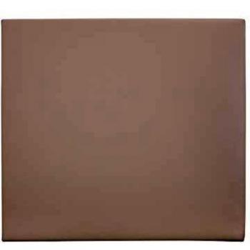 Decowood - Cabecero para Cama Tapizado en Polipiel Liso, Marrón - 90 x 80 cm
