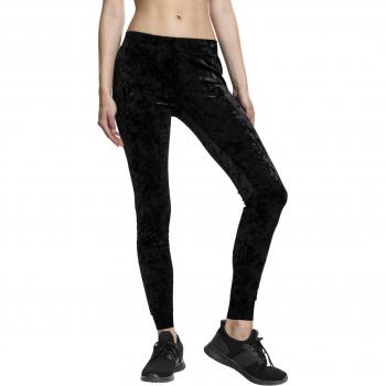 Urban Classics Ladies Velvet, Leggings para Mujer, Negro