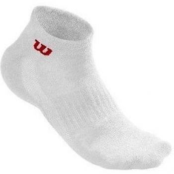 Wilson M Quarter 3PR/PK Calcetines de Tenis, Hombre, Blanco