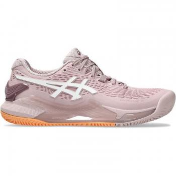 Zapatillas de tenis Asics Gel Resolution 9 Clay Rosa Blanco Mujer