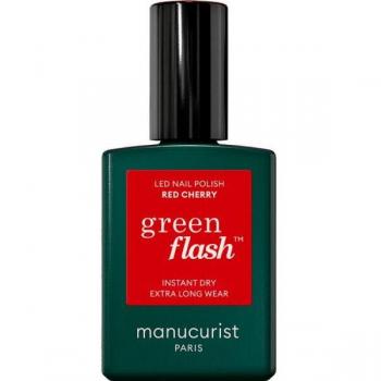 Manucurist Green Flash Esmalte de Uñas LED Gel Red Cherry 15ml