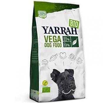 YARRAH Comida Seca orgánica para Perros Vega – Sabrosa Vegetariana y Vegana con Frijoles de Soja orgánicos, Aceite de Coco, Lupa Blanca y Baobab – Apto para Todo Tipo de Perros Adultos – 10 kg