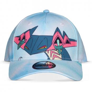Gorra Curva Difuzed Dragapult de Pokémon - Gorra de béisbol, diseño curvo, estampado del personaje Dragapult, ajuste ajustable, material de alta calidad