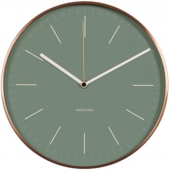 Karlsson Minimal - Reloj de pared, color verde