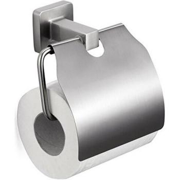 MSV Papel Higiénico Parma para Pegar o taladrar Zinc, Plateado/Gris, 30 x 20 x 15 cm