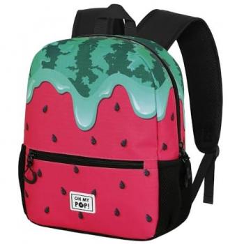 Mochila Sweet Melty Melon Oh My Pop!, color verde, dimensiones 26 x 33 cm, capacidad 9.5 L, adaptable