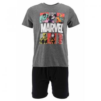 Pijama Corto Marvel Avengers para Hombre Gris Talla S