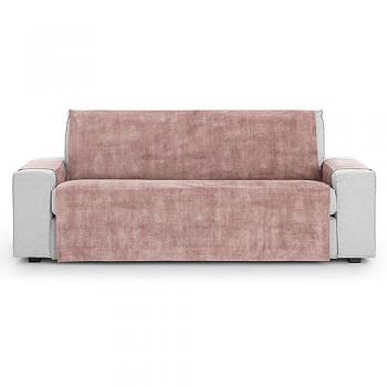Cubre Sofá Protector Antimanchas Aterciopelado Impermeable Modelo Turin Rosa 2 Plazas (120-170 cm)