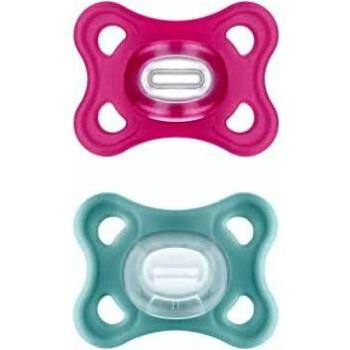 MAM Comfort Silicone Pacifiers Set (2-Pack) for 2-6 Months - Pink
